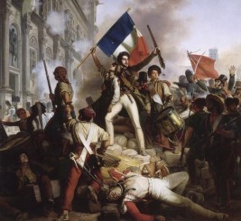 rc3a9volution_de_1830_-_combat_devant_lhc3b4tel_de_ville_-_28-07-1830